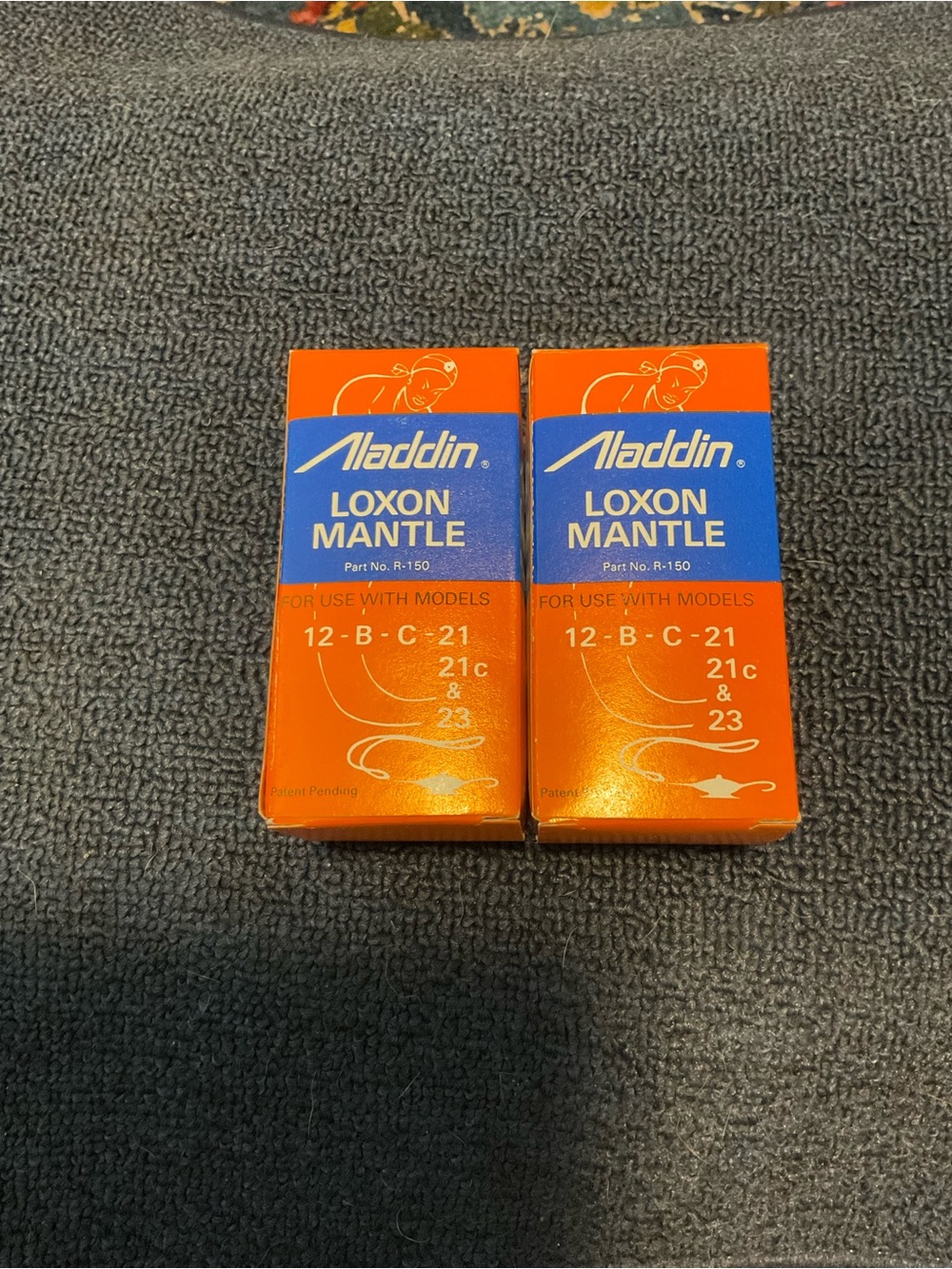 Aladdin Orange Loxon Mantle Replacement - Pair